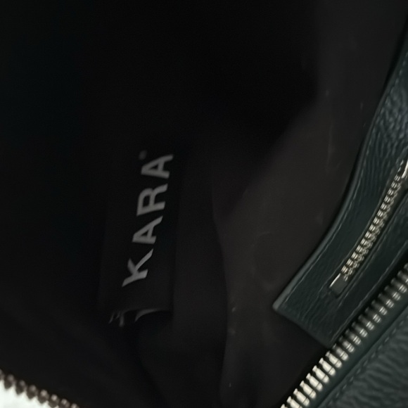 KARA- Forest green leather bag - Picture 6 of 8